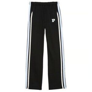 Victoria's Secret PINK Wide Leg Side Stripe Varsity Track Pants